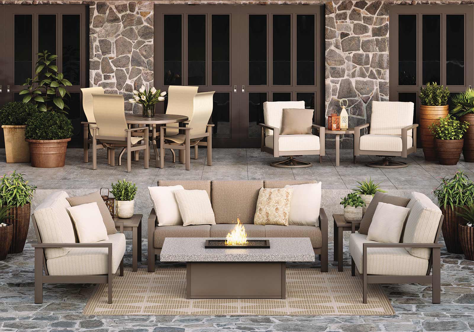 Aluminum Patio Dining and Seating Furniture