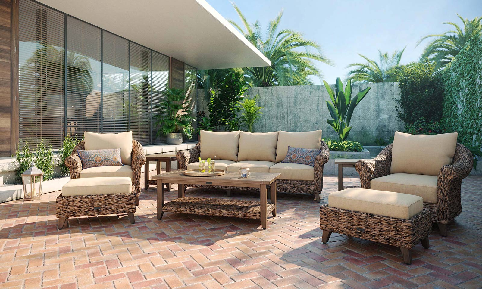 All-Weather Wicker Patio Seating