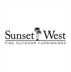 sunset west outdoor furnishing Logo